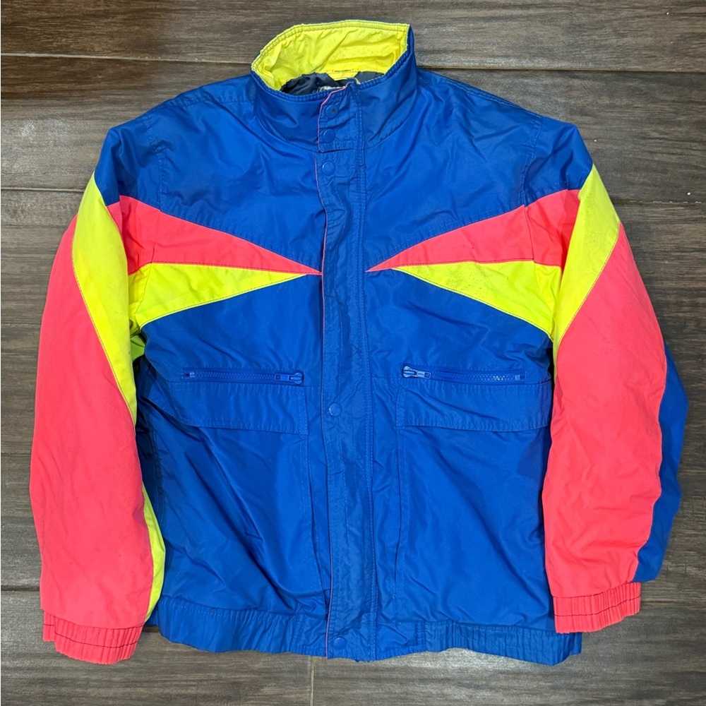VTG Women's 80's Wild Thunder Nylon Ski Jacket Sz Large